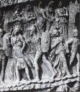 unknow artist, Caught Women and Children, relief at the Pillar of Marcus Aurelius. Rome